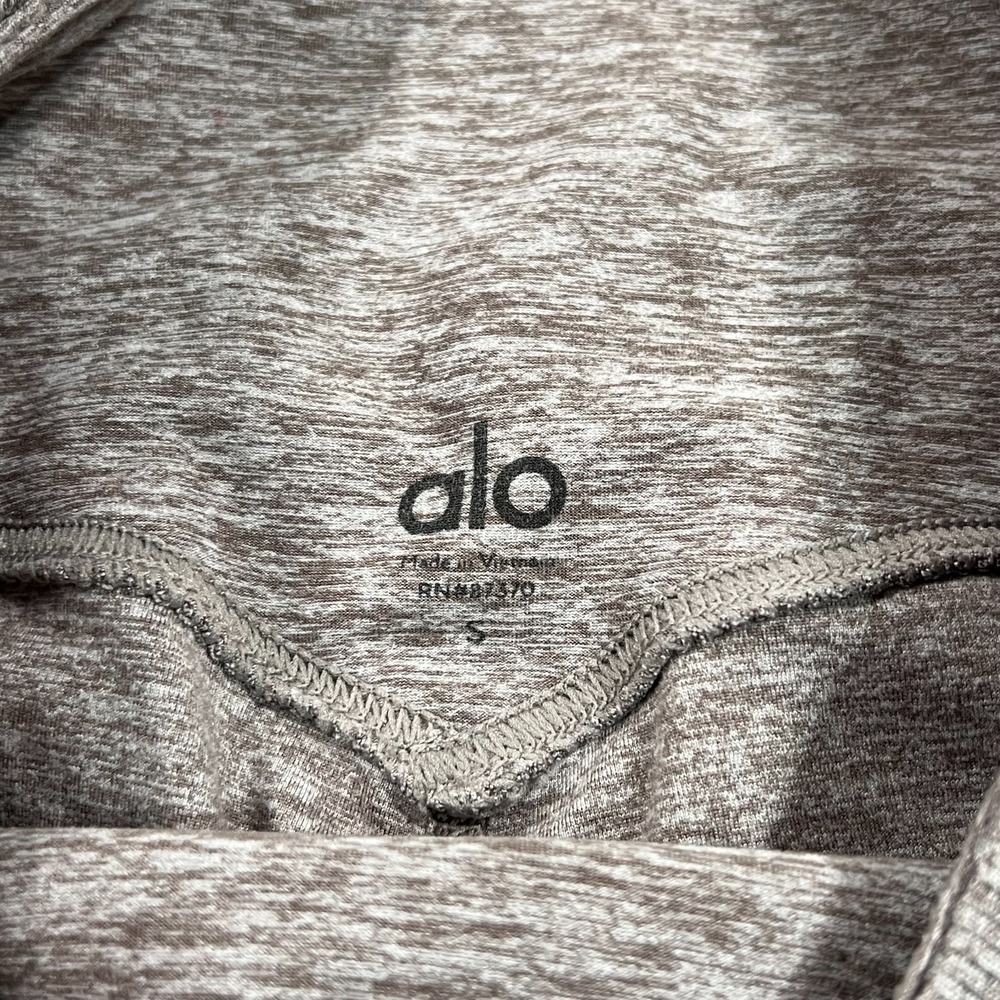 Alo Yoga Heathered Gray Beige Alosoft Sheila Leggings Women's Size Small - Picture 2 of 6